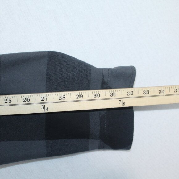 Hurley Men Black and Green Flannel Jacket Long Sleeve Collared Size 2XL - Picture 6 of 9